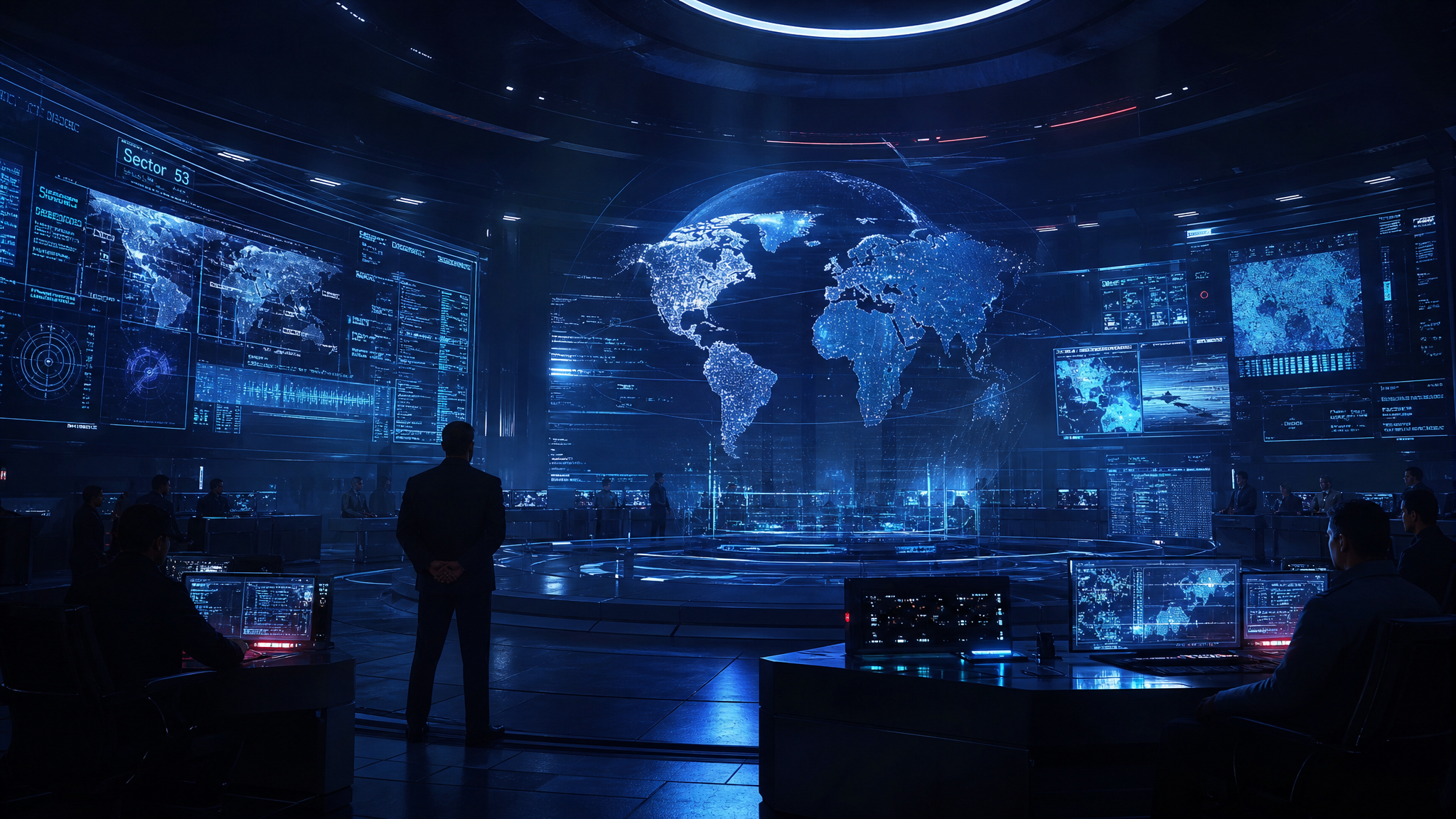 Strategic Solutions Services global operations center at night